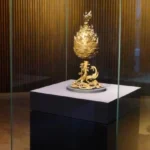 The Baekje Gilt-Bronze Incense Burner, a treasured pinnacle of Baekje culture, was discovered by chance in 1993 during a construction project. Its exceptional preservation and craftsmanship have sparked debates about its origins and the circumstances of its burial.