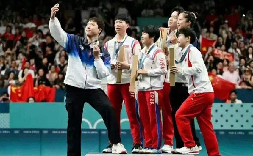 During the 2024 Paris Olympics, table tennis players from South Korea, North Korea, and China took a selfie together, symbolizing unity between the Koreas. This act sparked positive reactions in South Korea, with many hoping it signaled a thaw in inter-Korean relations.