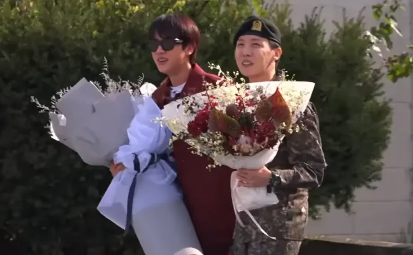 J-Hope completed his military service and was warmly greeted by Jin, who had already finished his own service. During his discharge ceremony, J-Hope expressed gratitude to his fans and the citizens of Wonju for their support.